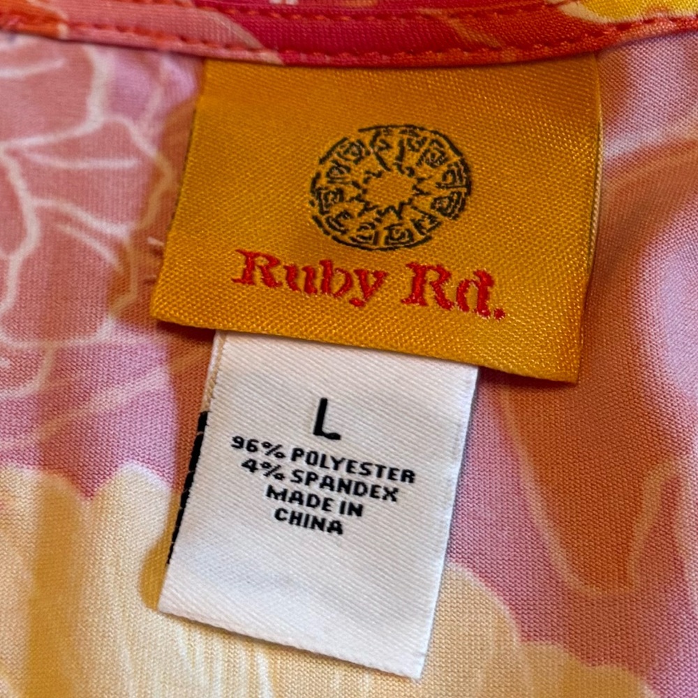 Ruby Rd Floral Hi Lo Dress - Picture 5 of 7